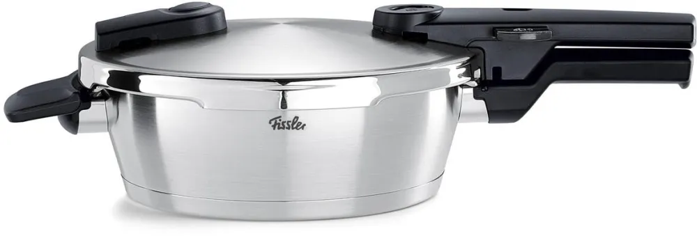 Fissler Vitaquick Premium/oala sub presiune (2, 5 L, Ø 18 cm) cu insertie, oala sub presiune din otel inoxidabil, 2 nivele de gatit, Fabricat in Germania, inductie