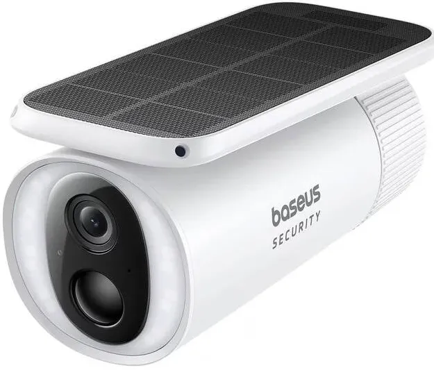 Camera Supraveghere Baseus cu panou solar S1, 2K HD, AI Detection, Automatic Solar Tracking, Night Vision, 10400 mAh, Two-way audio, IP67