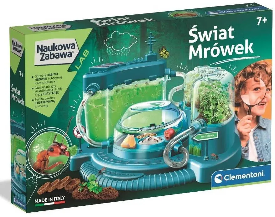 Jucarie Educationala Clementoni Set modul de observare a mormolocilor, 3 zone de activitate, multicolor, 30x45cm