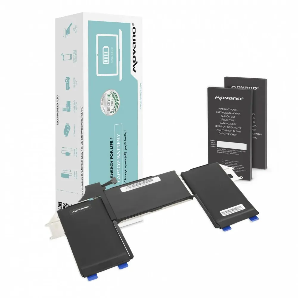 Acumulator Laptop Movano A1965 pentru Apple MacBook Air 13 A1932 A2179 - 4379 mAh (49.9 Wh)