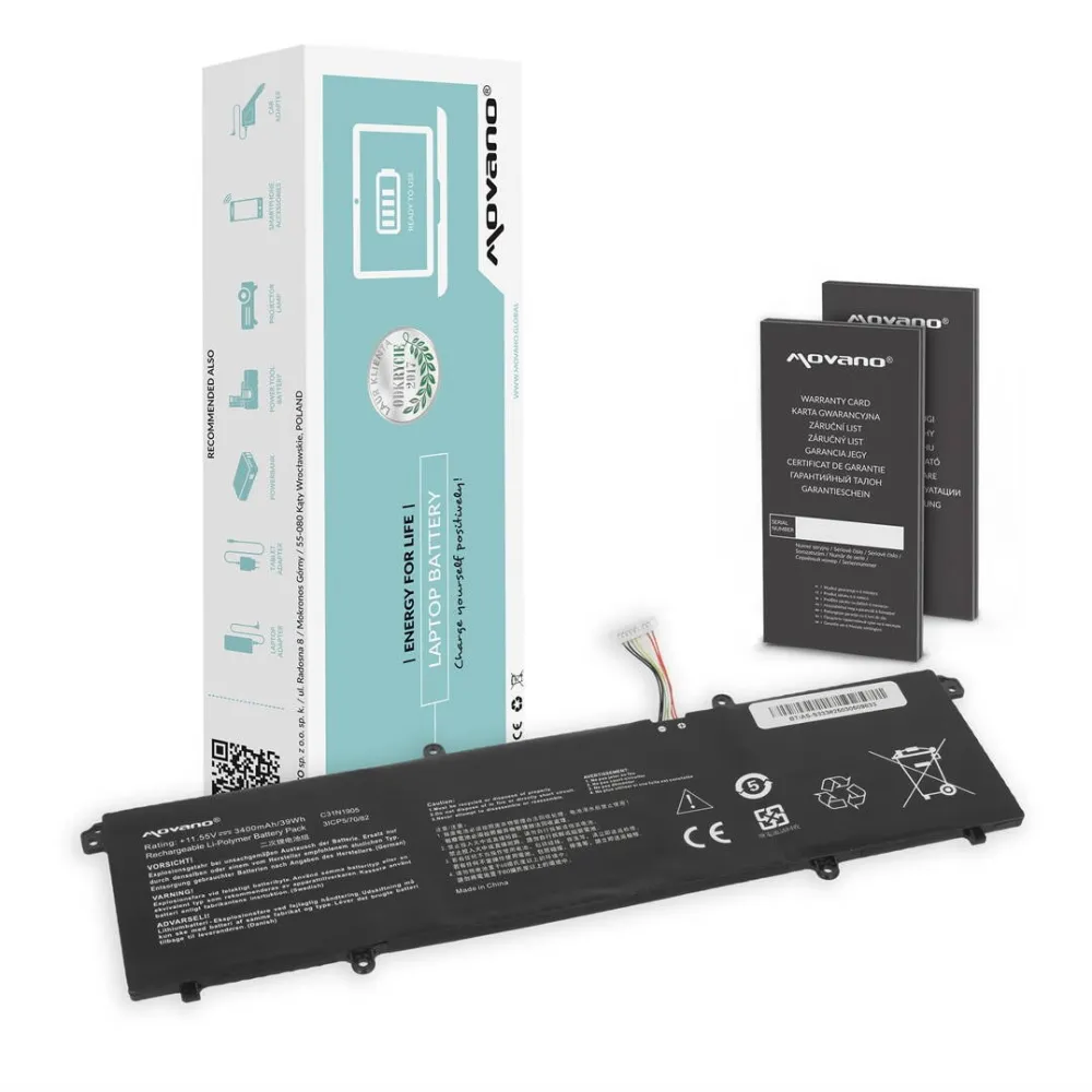 Acumulator Laptop Movano C31N1905, Li-Ion, pentru ASUS VivoBook S333 M433 S433 S433FL S15 S533