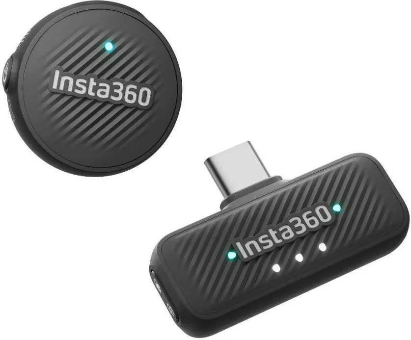 Microfon Insta360 wireless Mic Air, captare audio omnidirectionala, 7,9g