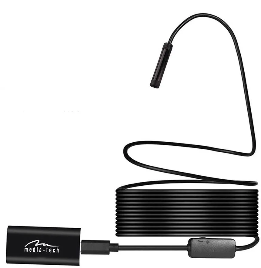 Camera Web Media-Tech inspectie endoscop Media-Tech MT4099, 5 m, 6 led-uri, conexiune Wi-Fi pentru Android sau PC