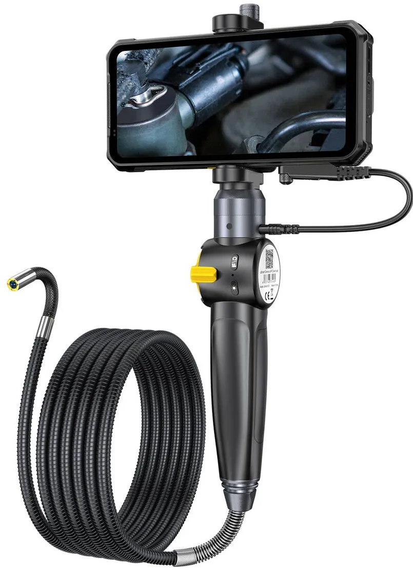 Camera Web Ulefone Endoscop portabil HD 2in1 uSmart E03 Negru, Rotire 180 Grade, pentru Ulefone Armor 24, 21, 19, 18, 16Pro, 13, 9/9E, Armor Pad, Pad 2