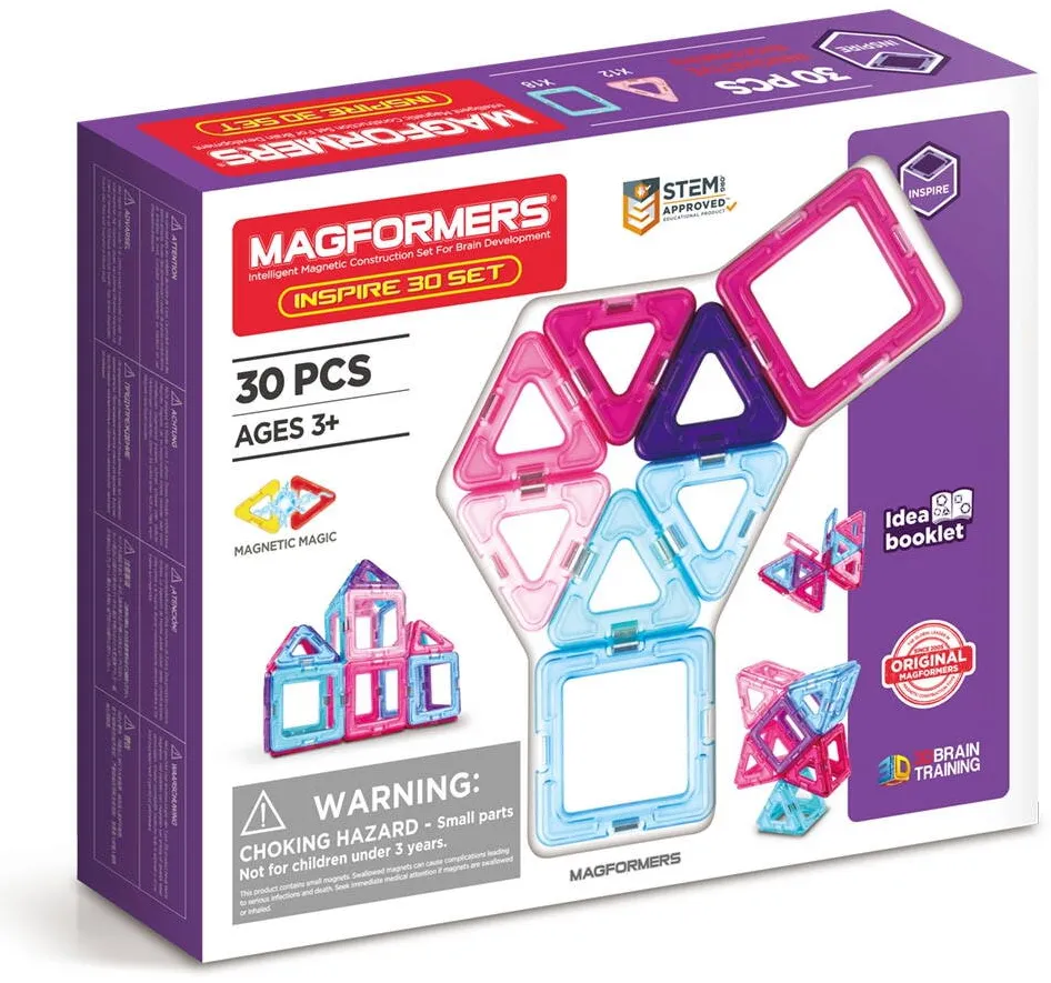 Jucarie Educationala Magformers Set de constructie magnetic - Inspire, 30 piese
