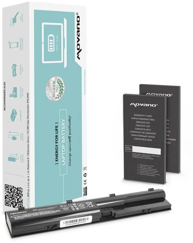 Acumulator Laptop Movano pentru HP ProBook 4330s, 4530s 4400mAh