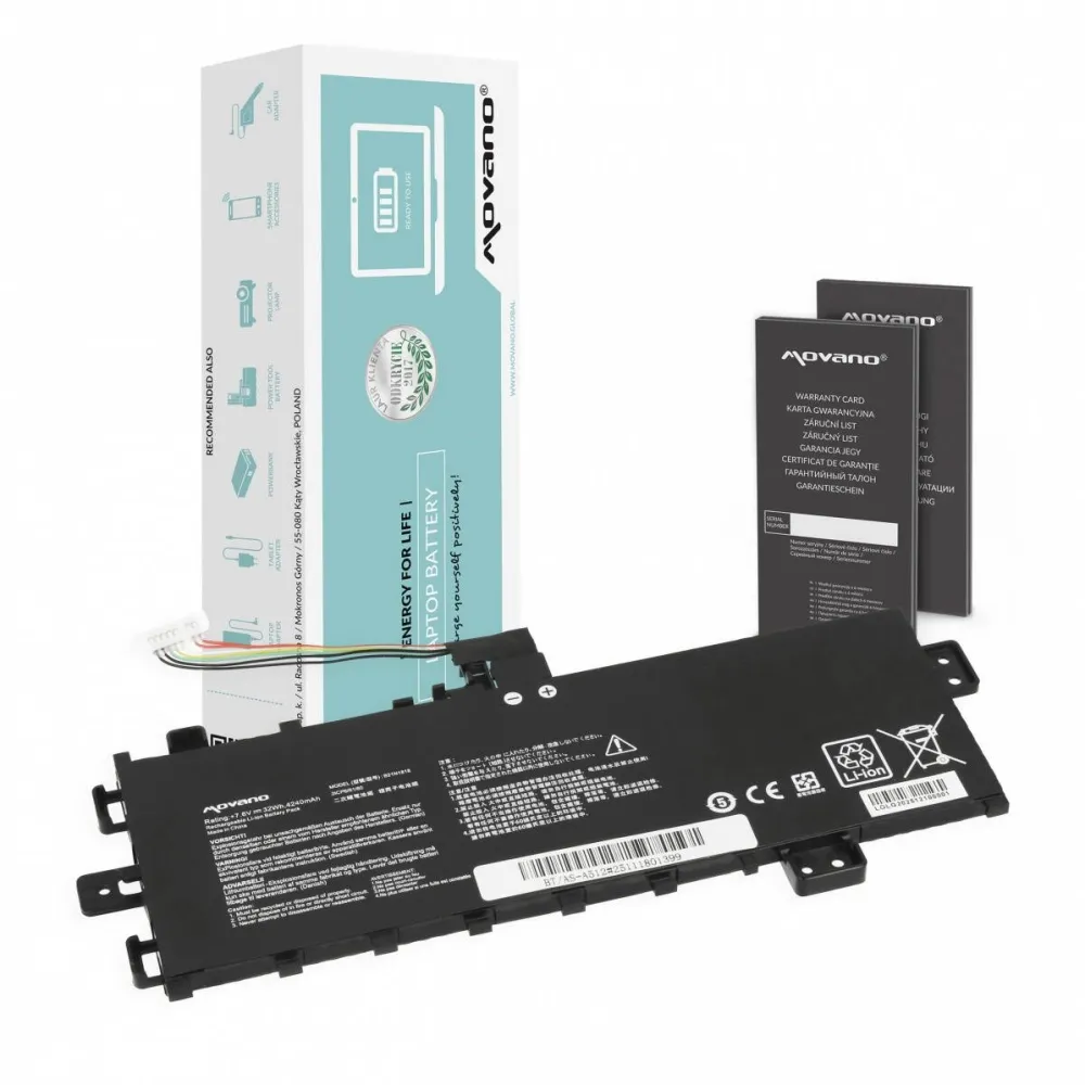 Acumulator Laptop Movano B21N1818 C21N1818 pentru Asus VivoBook 17 D712 S712 X712 - 4240 mAh (32 Wh)