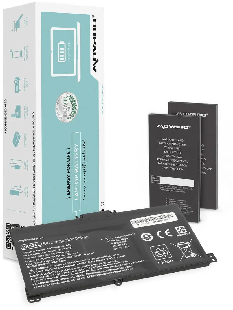Acumulator Laptop Movano pentru HP Pavilion X360 14-BA