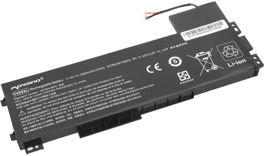 Acumulator Laptop Movano Compatibil cu HP ZBook 15 G3/15 G4, 4600 mAh, 11.4V, Negru