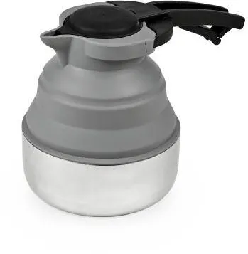 OMEGA Platinet silicone foldable camping kettle 1,8L grey