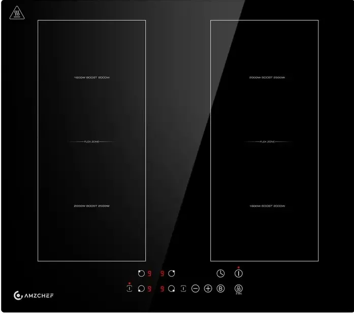 Plita AMZCHEF cu inductie AMZCHEF CE-FS-I72S-FFDD06, 4 zone