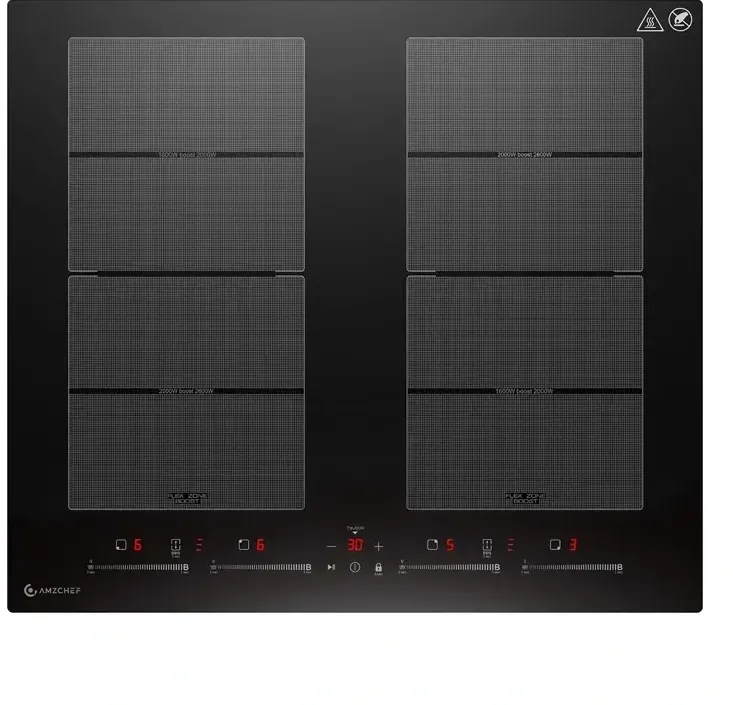 Plita AMZCHEF cu inductie CE-FS-I74S-FFDD10, 4 zone