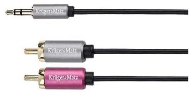 Kruger&Matz CABLU 3.5-2RCA 1.8M
