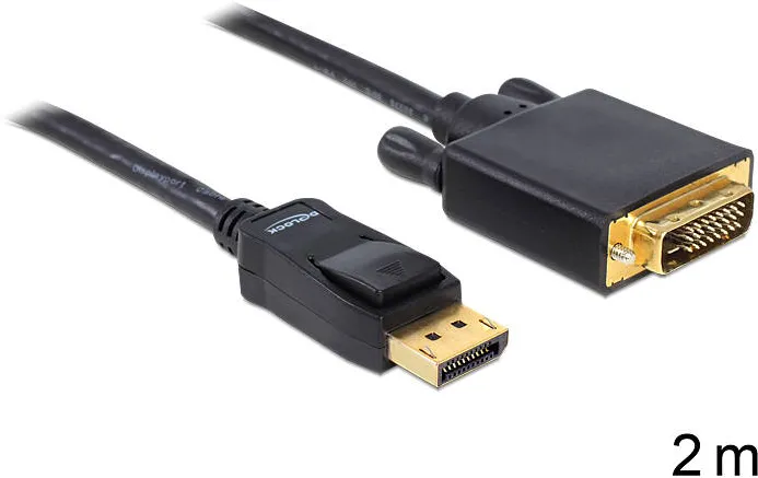 DELOCK Cable Displayport > DVI 24+1 m/m 2m