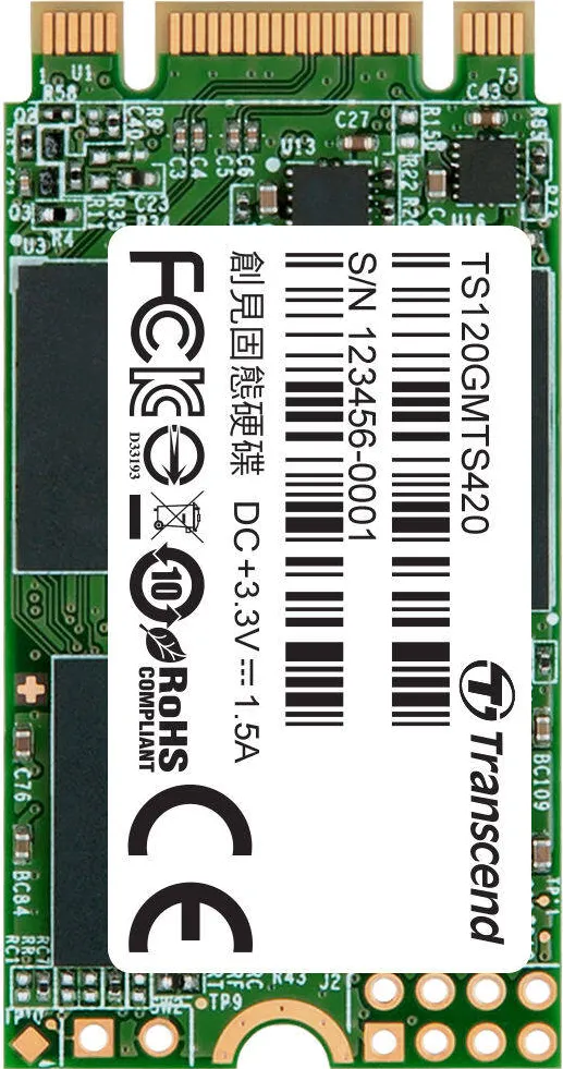 SSD Transcend 120GB M.2 SATA3 R/W:560/500 Mb/s TLC 2242
