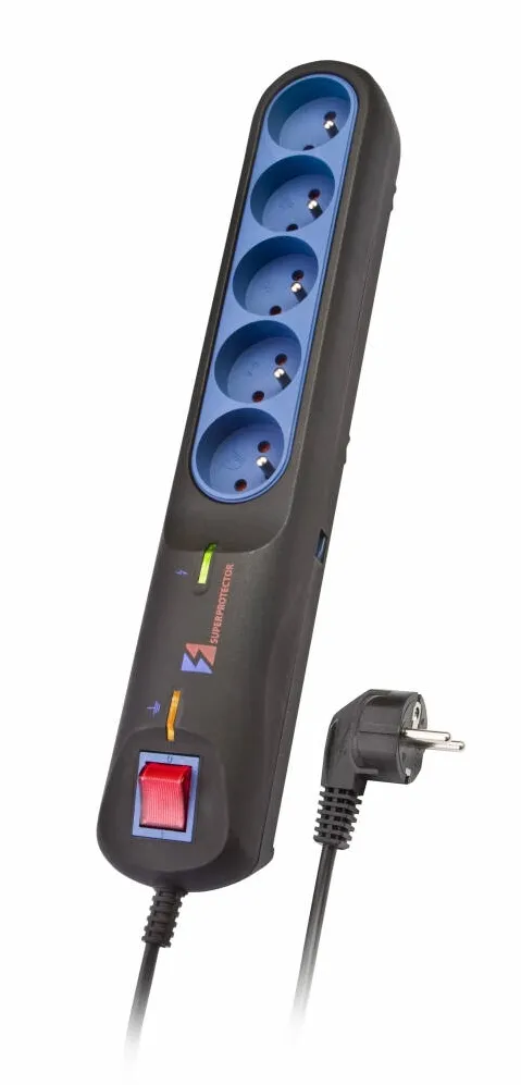 Lestar Priza/Prelungitor 1966002822 Black, Grey 5 AC outlet(s) 2.5 m