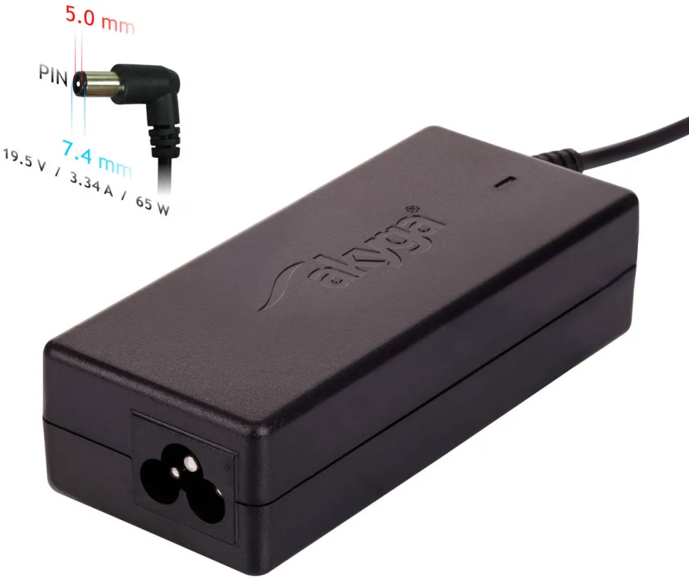 Alimentator Laptop AKYGA AK-ND-05 Indoor 65 W Black