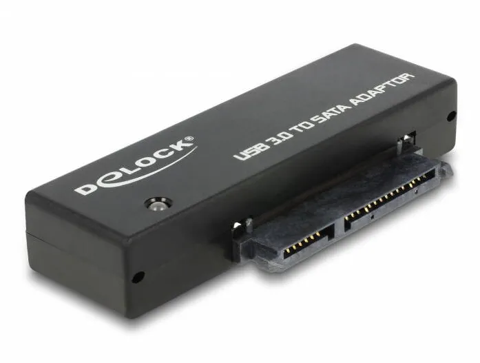 Adaptor DELOCK Convertor SuperSpeed USB 5 Gbps (USB 3.2 Gen 1) la SATA 6 Gbps incl. sursa de alimentare