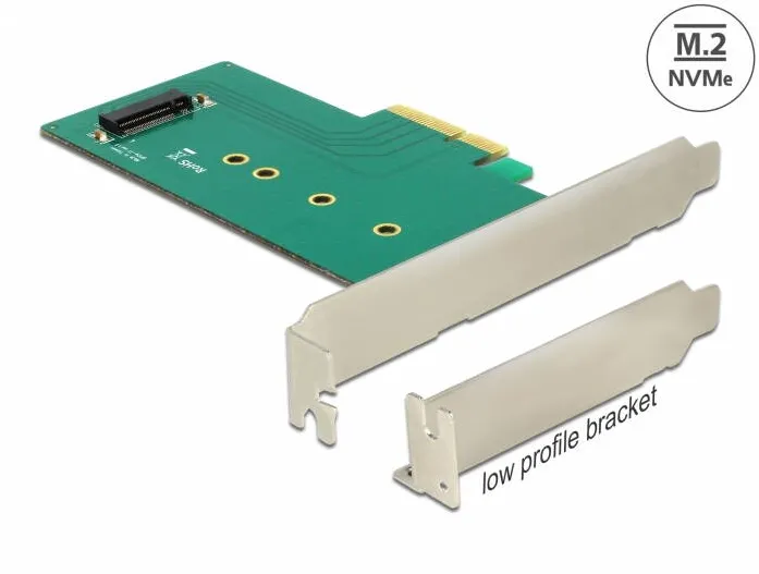 DELOCK PCI Express x4 Card > 1 x internal NVMe M.2 Key M 110 mm - Low Profile Form Factor
