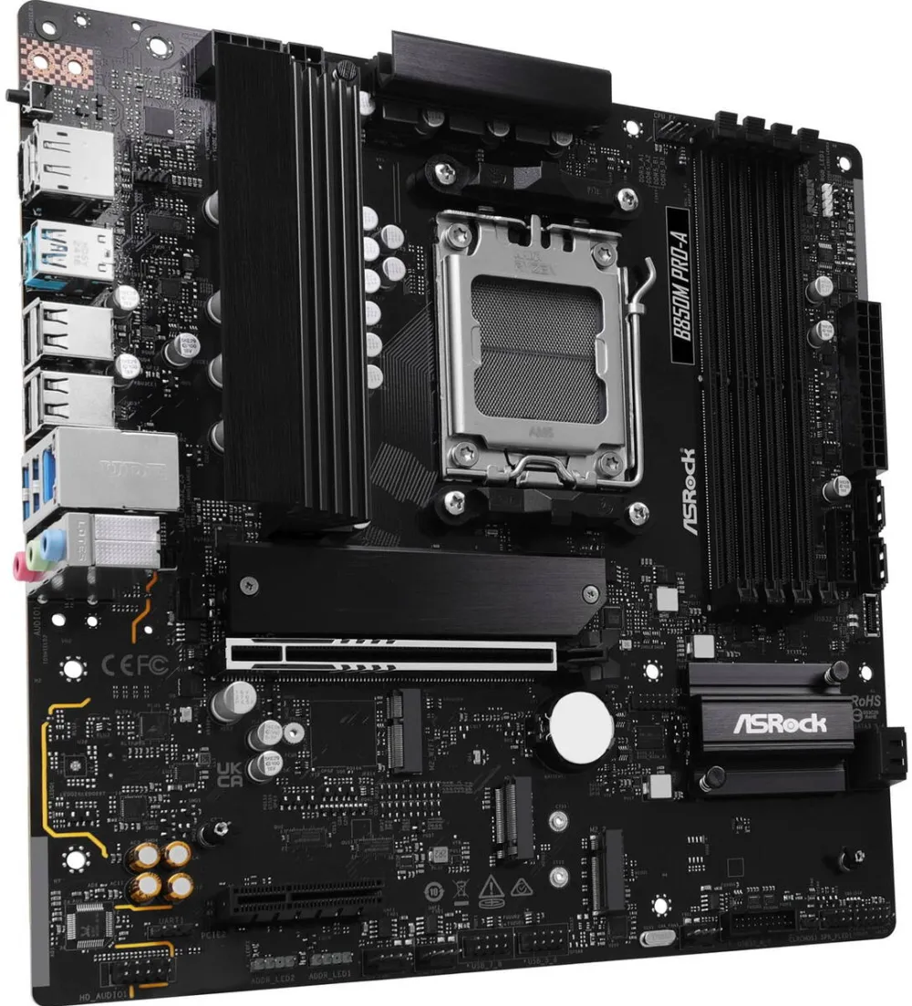Placa de Baza ASRock B850M Pro-A, Sockel AM5, AMD B850, Micro-ATX, DDR5