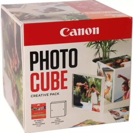 Hartie Foto Canon PP-201 13x13CM PHOTO CUBE WH/OR
