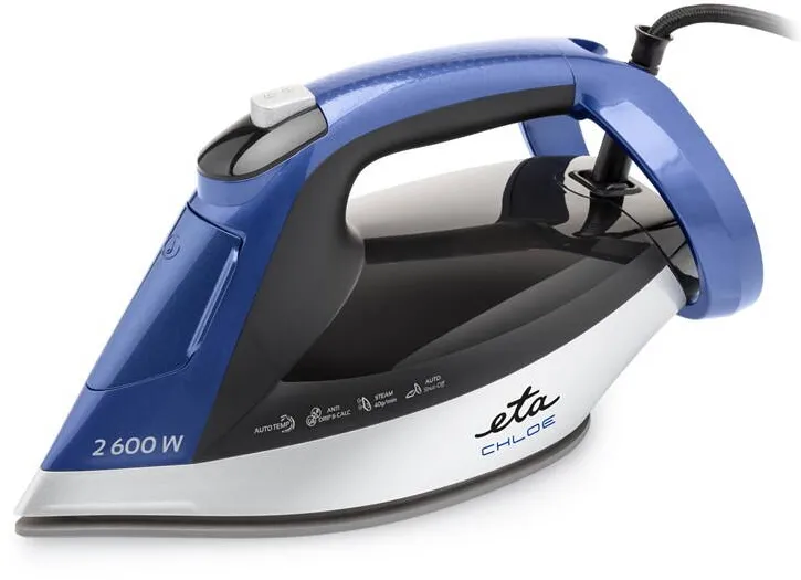 Fier de calcat cu aburi ETA ETA227690000 Chloe 2600 W argintiu/albastru