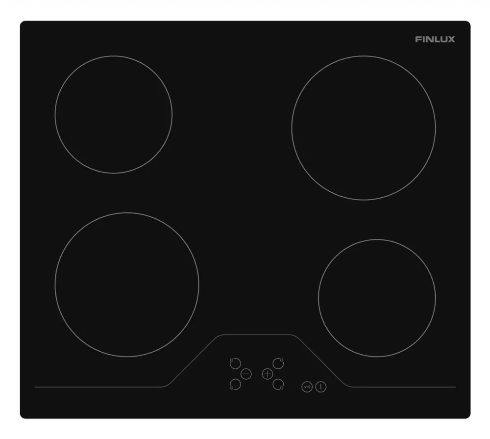 Plita CATA ZAFIR VMTZ 64, Vitroceramic, Width 59 cm, 4 cooking zones, Touch control, Black