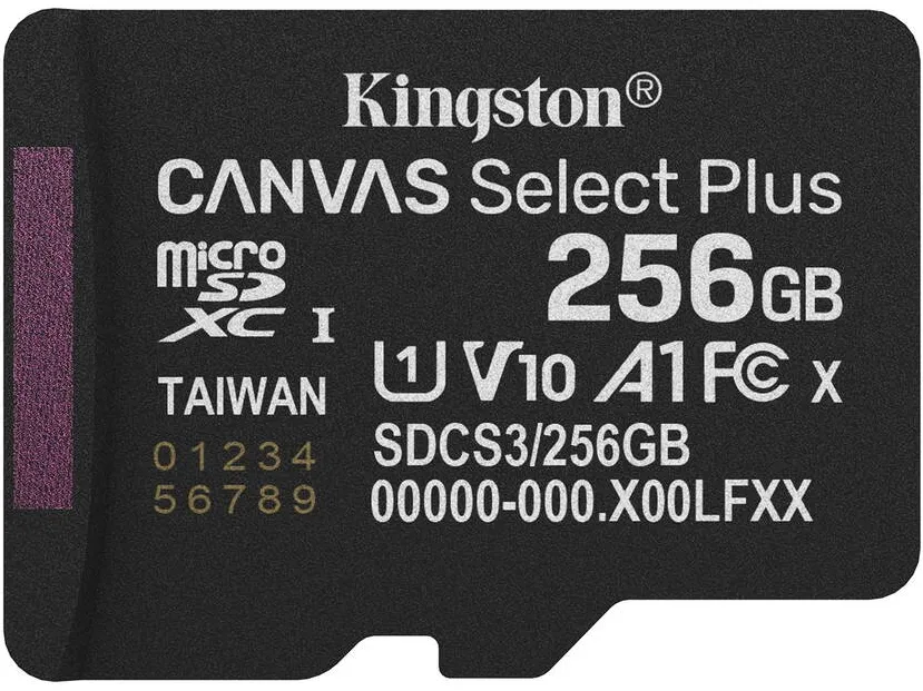 Card de Memorie Kingston Kingston Technology 256GB micSDXC Canvas Select Plus Gen3 150R A1 Single Pack w/o ADP