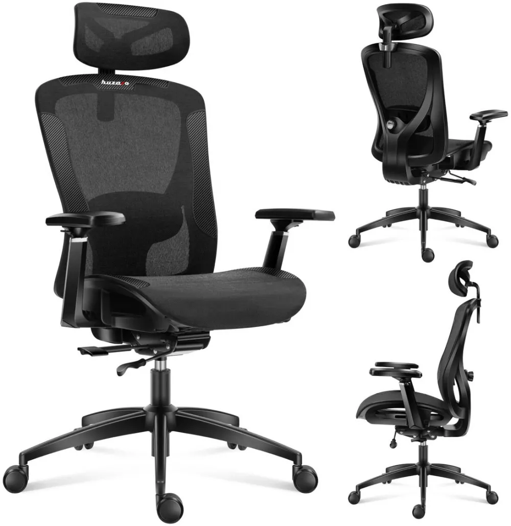 Scaun Gaming huzaro Combat 7.3 Black Mesh