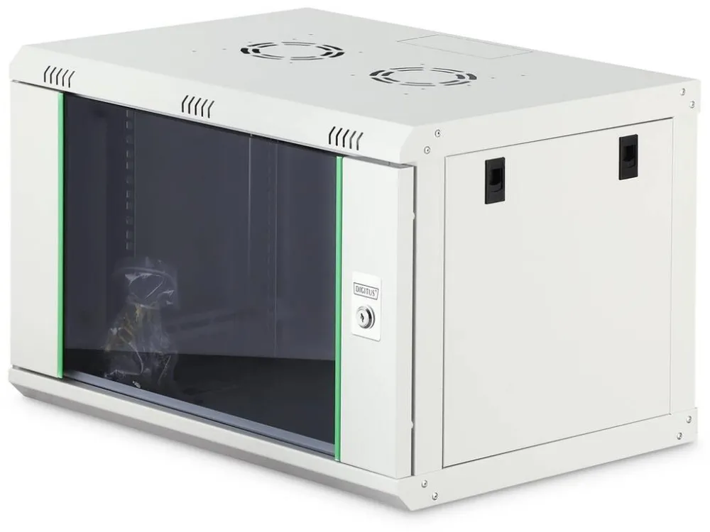 Rack Digitus Cabinet metalic, Digitus, 19" 7U, 600x450cm, gri, nezmontat
