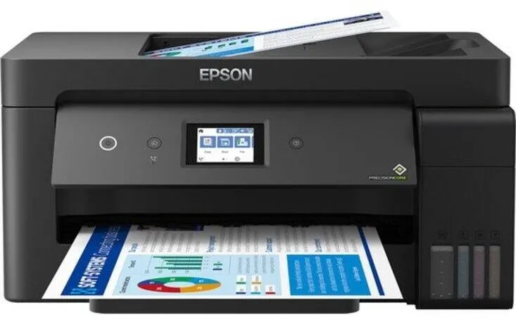 Imprimanta multifunctionala Epson Imprimanta inkjet color Epson ET-15000, A3, duplex, ADF, USB 2.0, Wi-Fi, 17 ppm negru, 17 ppm color