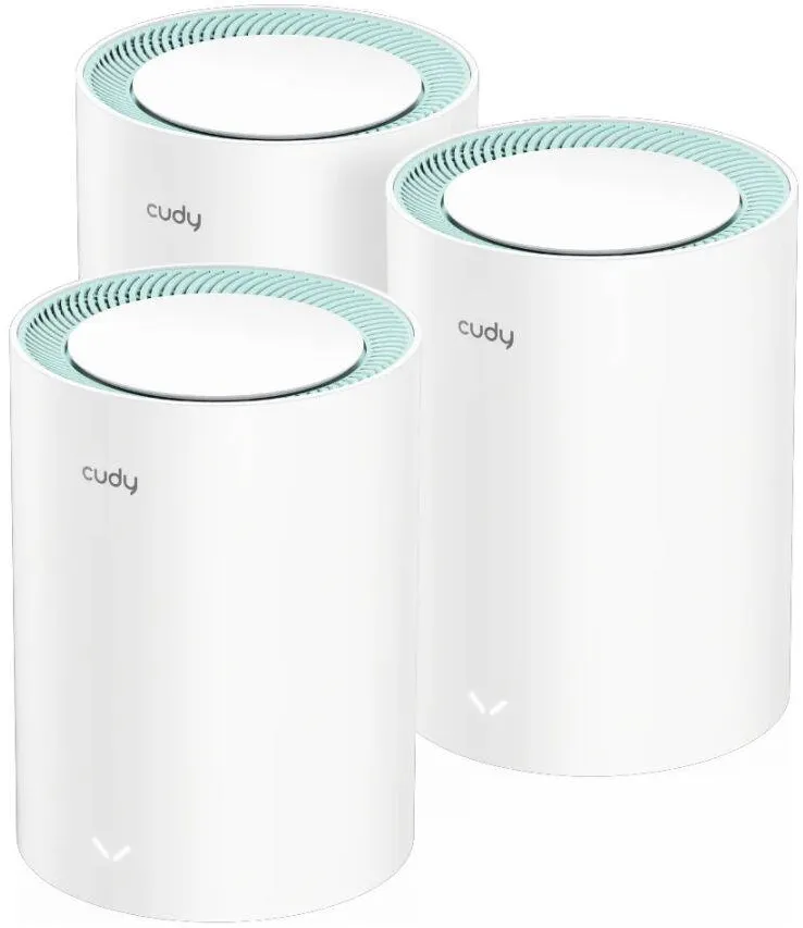 Bridge/Range Extender Cudy Sistem Mesh WiFi Cudy M1500 AX1500 (3-Pack), 2,4GHz 300Mbps, 5GHz 1201Mbps, Dual Band