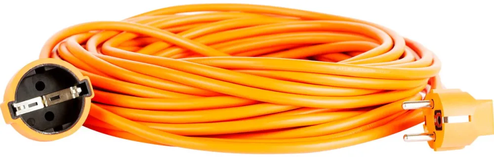 BACHMANN Prelungitor Bachmann, cu fisa si priza, dubu contact lateral de protectie, cablu H05VV-F 3G1mm², 2500W, 10A, 10m, Orange