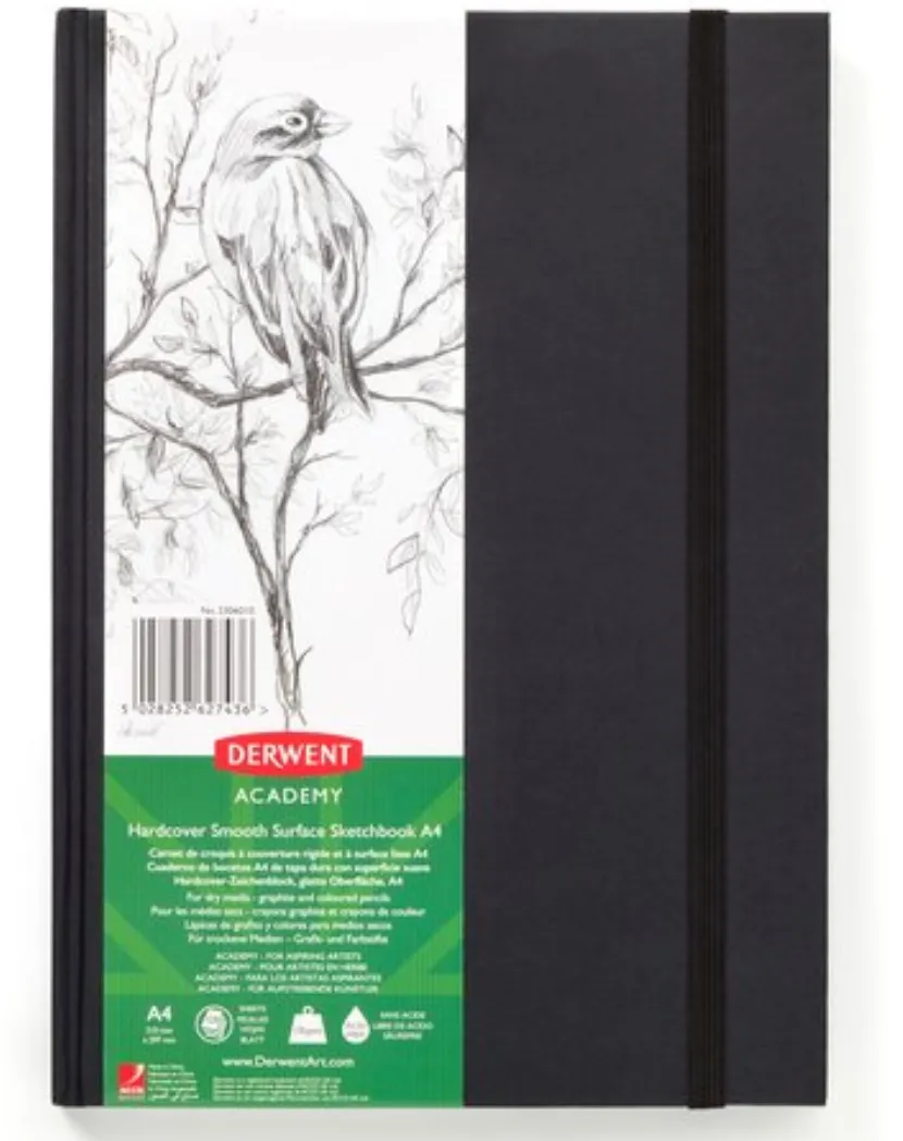 DERWENT Caiet pentru schite si desen DERWENT Academy, A4, coperta dura, 128 coli, 135gsm, hartie alba