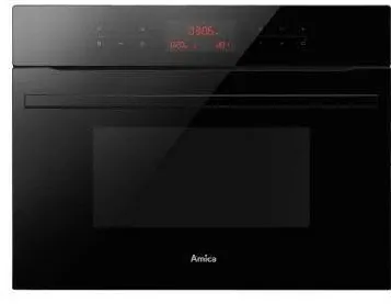 HANSA Cuptor incorporabil Amica AMMB44E2GCB X-TYPE, X-type, compact, cu microunde, 44L, 5 trepte de putere, 13 programe, child lock, display LED, grill, convectie, negru