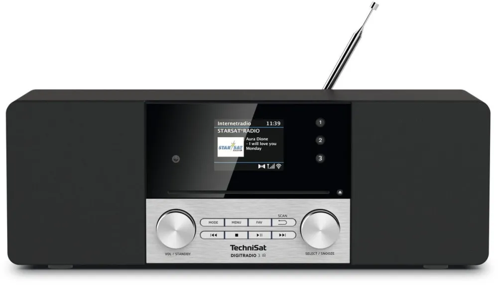 TechniSat Radio Technisat DigitRadio 3 IR, negru/argintiu, 296379