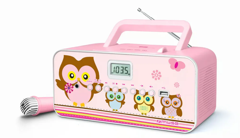 MUSE M-29KP Portable Radio CD/MP3 player with USB