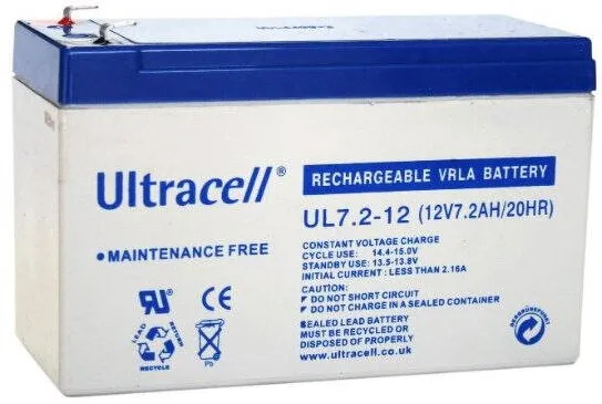 ULTRACELL Acumulator UPS 12V 7.2Ah UL7.2-12