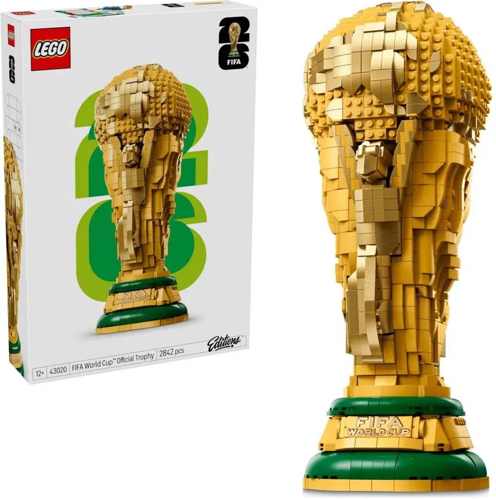 LEGO Editions Sports - Trofeul oficial al Cupei Mondiale FIFA 43020, 2842 piese