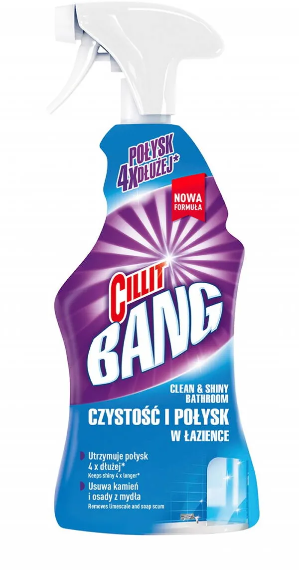 Chemia Cillit Bang, cu pulverizator, pentru bai, curata si straluceste, 750ml