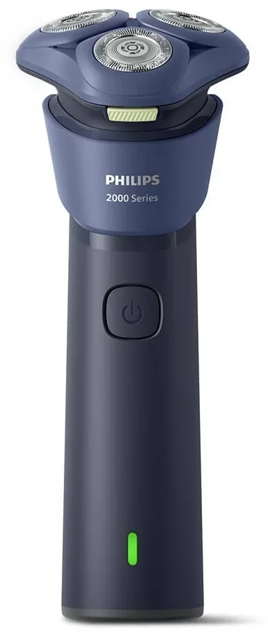 Aparat de ras rotativ Philips seria 2000 S2885/00, 3 capete Flex 6D, umed/uscat, albastru