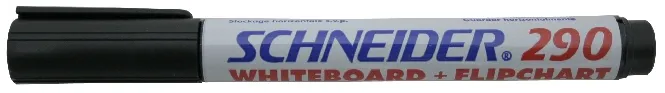 Schneider Marker Schneider Maxx 290, pentru tabla de scris+flipchart, varf rotund 2-3mm - negru
