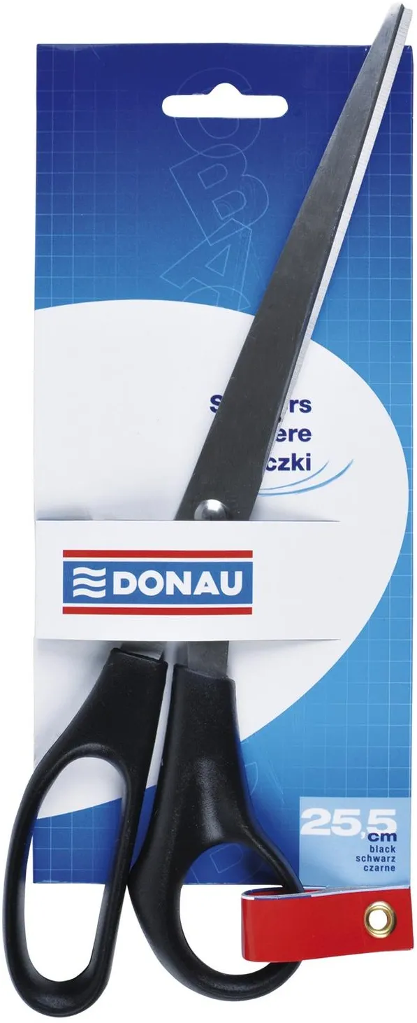 DONAU Foarfeca otel, ergonomica, 25.5cm, DONAU Classic - maner negru