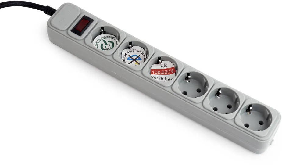 Gembird Priza/Prelungitor SPG6-B-6C 1.8 m 6 AC outlet(s)