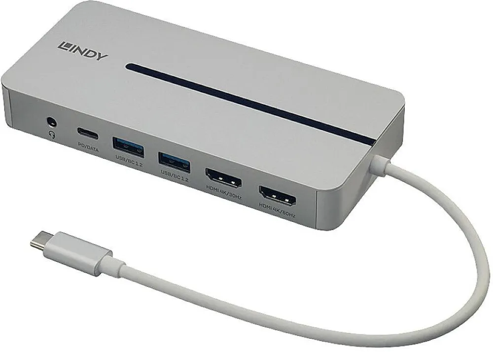 Docking Station Lindy DST-Mx Duo, USB C 4K Mini Laptop/Macbook ingstatio