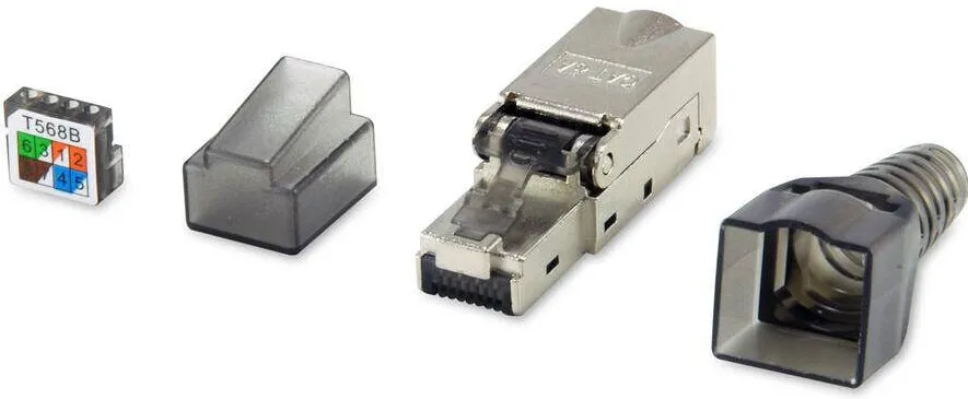 EQUIP conector RJ45 Cat6A 5er Set, ecranat werk.frei