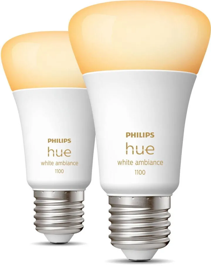Philips Hue E27 8W WA BT pachet de 2