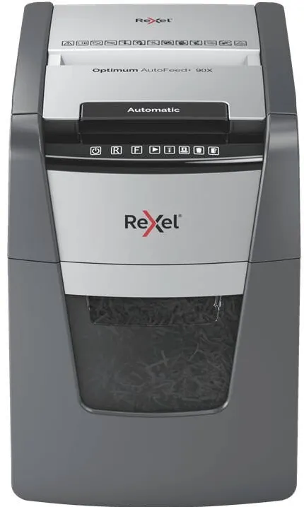 Distrugator Documente Rexel AutoFeed+ 90X Cross shredding 55 dB Black, Grey