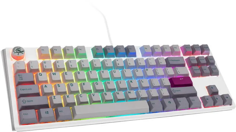 Tastatura Gaming Ducky One 3 Mist Grey TKL RGB LED - MX-Blue (US)