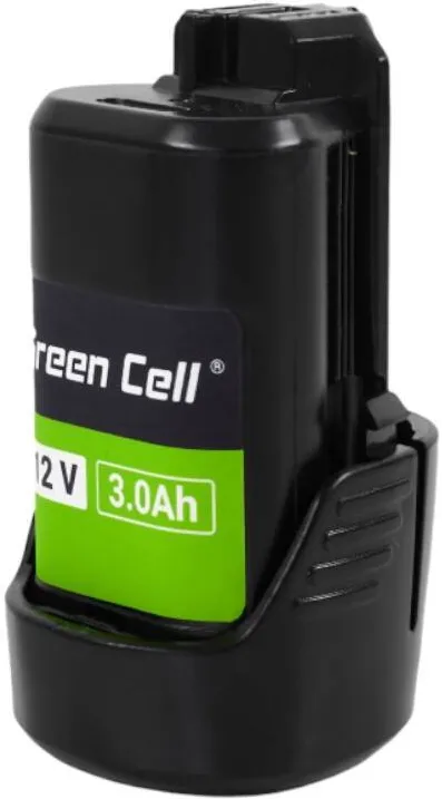 Green Cell Battery For Power Tools Green Cell PTBO12V3, Bosch GBA 12V 3Ah 1600A00X79